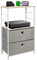 Sorbus Nightstand 2-Drawer Shelf Storage - Bedside Furniture & End Table Chest Dresser with Steel Frame, Wood Top & Easy Pull Fabric Bins for Home, Bedroom, Closets, Bathroom, Office & College Dorm